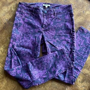 CAbi patterned jeans. Women’s size 8